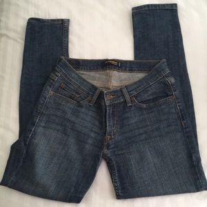 Medium wash skinny leg jeans